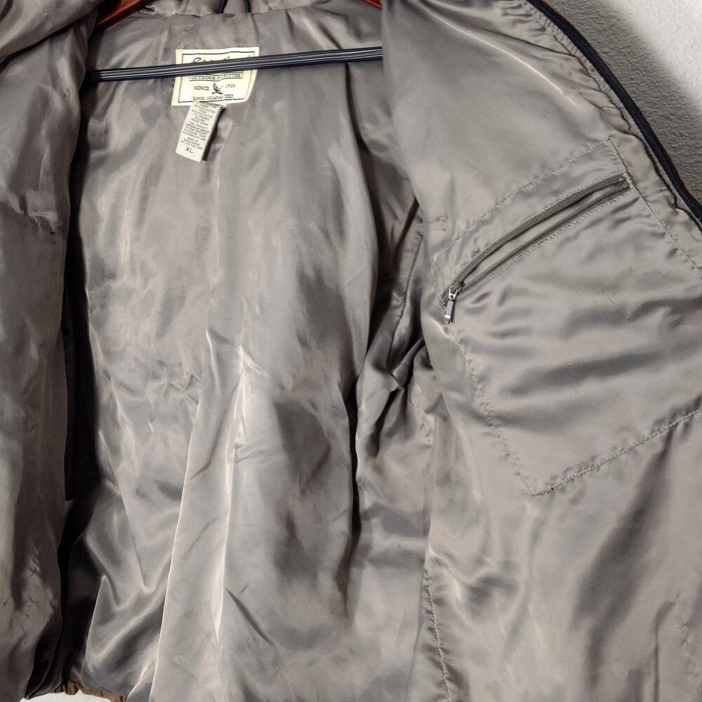 Eddie Bauer Goose Down Puffer Jacket Brown Men’s XL Vintage Gorpcore - Picture 12 of 15